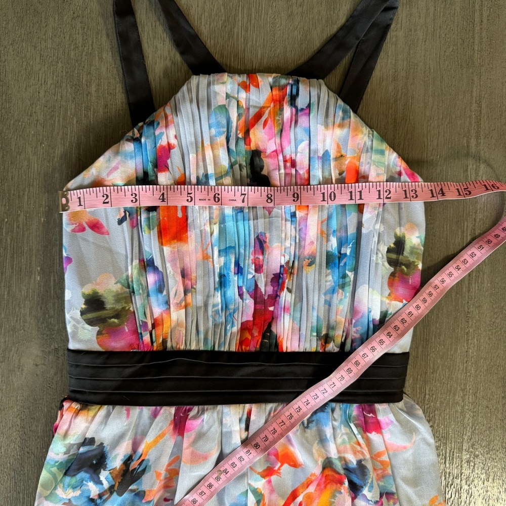 Pastel Floral Maxi Dress Halter Top 8 Little Mistress - Picture 8 of 10